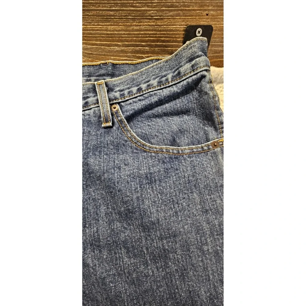 Cinch Men's 42x32‎ Blue Straight Jeans Denim Button Zip 5-Pocket Regular Fit